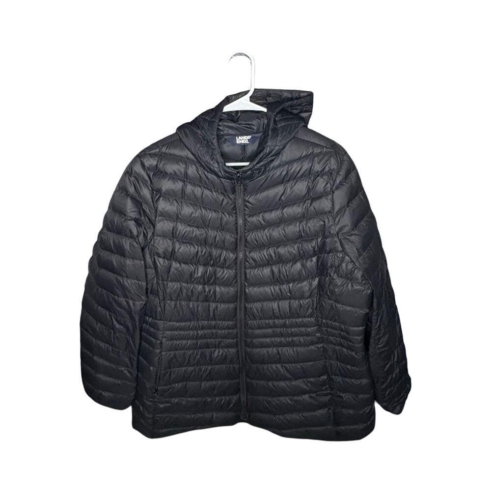 Lands' End Lightweight Packable Puffer Jacket – Women's XL